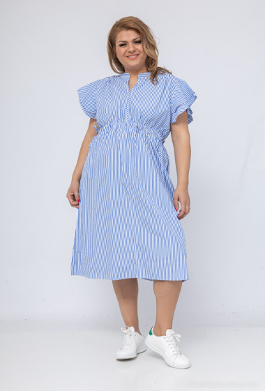 Wholesaler Christy - Short sleeve dress with belt