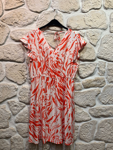Wholesaler Christy - Short sleeve printed dress