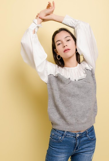 Großhändler Ciao Milano - Bi-material sweater