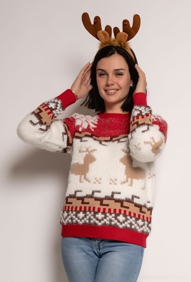 Großhändler Ciao Milano - Fluffy Christmas sweater