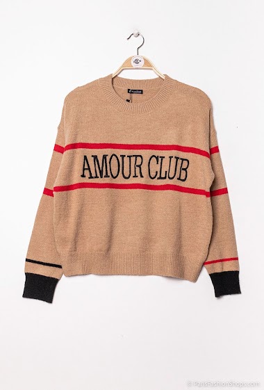 Wholesaler Ciao Milano - Knit sweater with writing