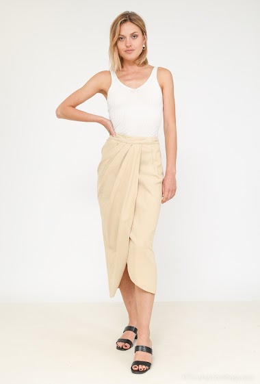 Großhändler Ciminy - Linen/cotton wrap skirt