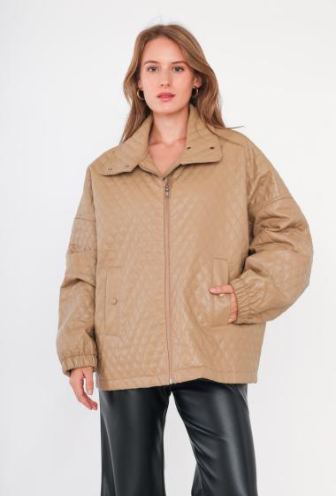 Wholesaler Ciminy - QUILTED FAUX LEATHER JACKET