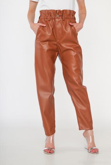 Wholesaler Ciminy - High waist faux leather pants