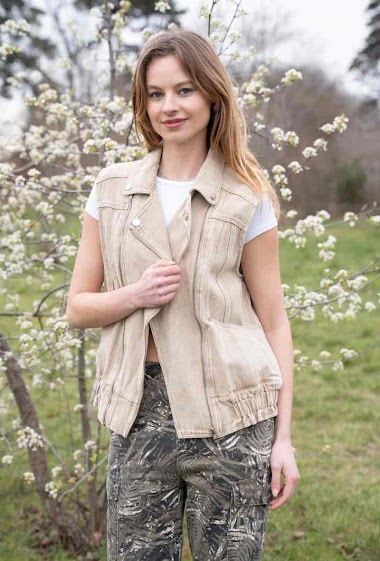 Wholesaler Ciminy - Sleeveless denim jacket