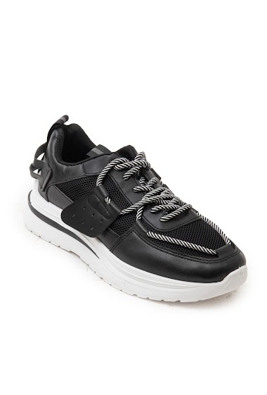 Wholesaler Cink Me - Low two-tone lace-up trainers