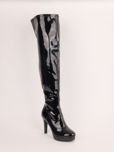 Pu thigh hotsell high boots