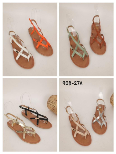 Wholesaler Cink Me - Sandals with strap and metal detail