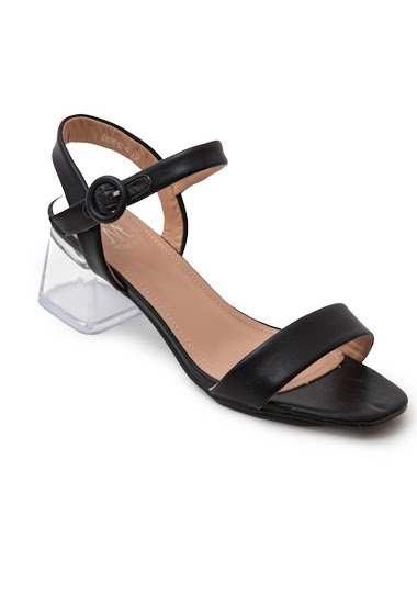 Wholesaler Cink Me - Sandals with transparent pyramid heel