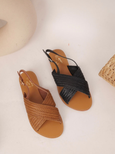 Wholesaler Cink Me - Flat sandals in braided imitation threads