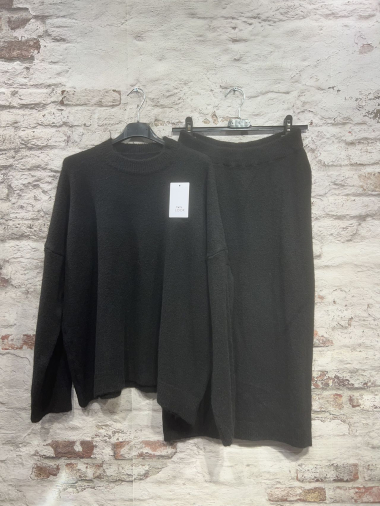 Wholesaler FOLIE LOOK - Basic skirt set (wool)