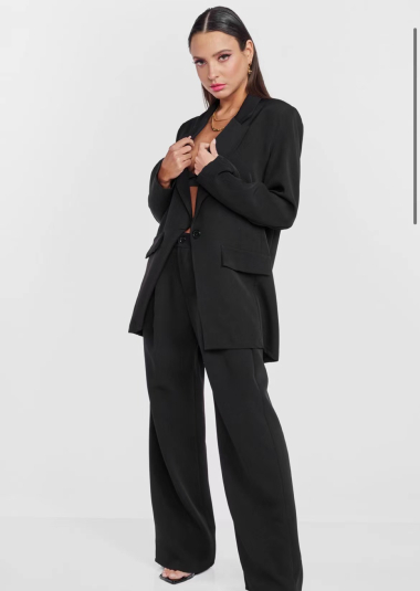 Wholesaler FOLIE LOOK - Plain jacket pants set
