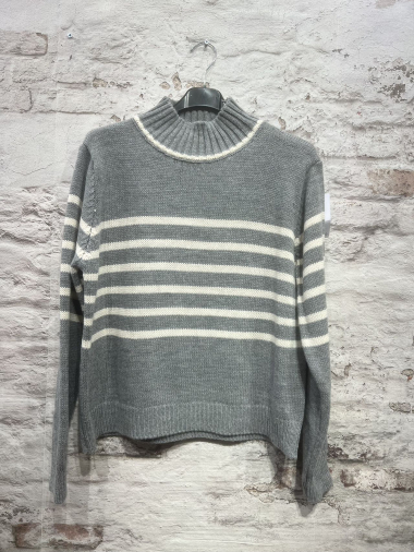 Wholesaler FOLIE LOOK - Striped sweater