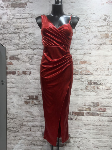 Wholesaler FOLIE LOOK - Shiny dress with straps