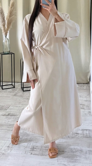 Grossiste FOLIE LOOK - Robe longue avec nœud