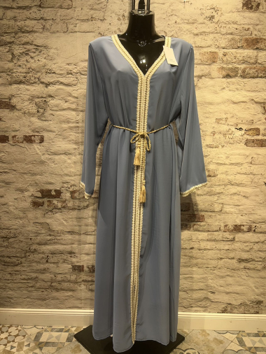 Grossiste FOLIE LOOK - Robe abaya longues avec motifs