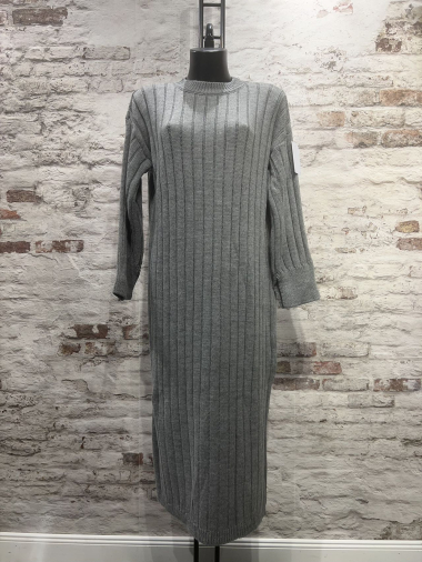 Wholesaler FOLIE LOOK - Patterned sweater dress