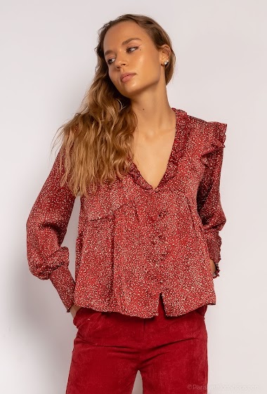 Wholesaler Atelier-evene - Silky blouse with flower print
