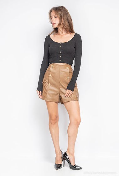 Wholesaler CM MODE - 2022 new leather skirt