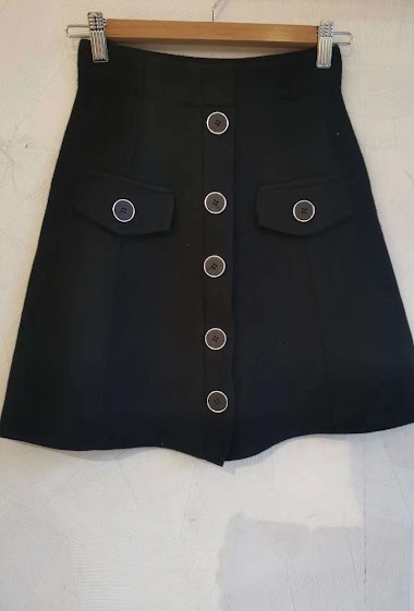 Großhändler CM MODE - Monochrome black skirt