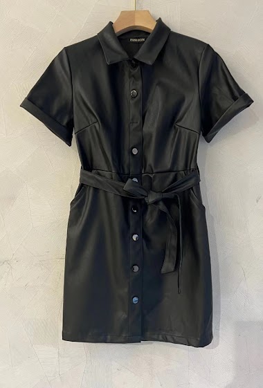 Großhändler CM MODE - New leather dress