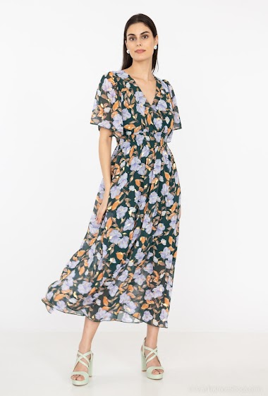 Großhändler CM MODE - Flower print dress