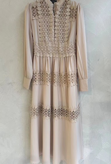Wholesaler CM MODE - Long buttoned dress with details