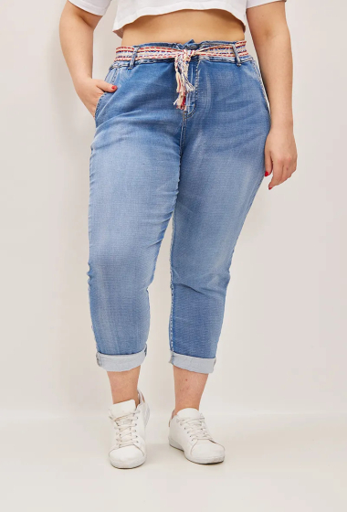 Grossiste C'MELODIE - PANTALON JEAN CEINTURE