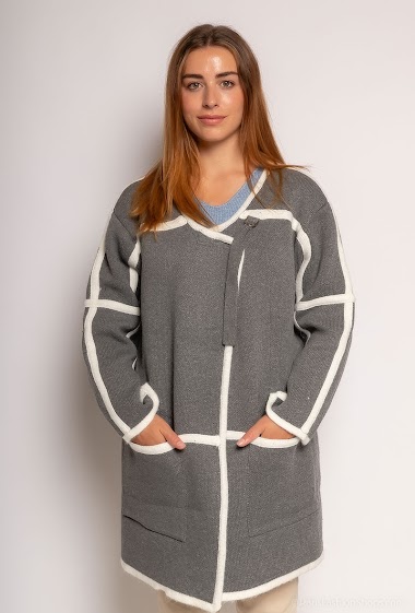 Großhändler CMP55 - Cardigan with strap and stripes
