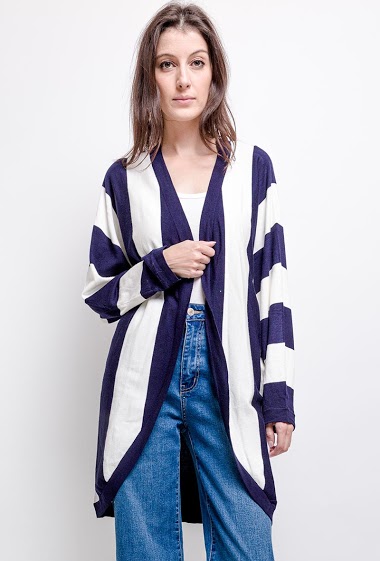 Wholesaler CMP55 - Striped cardigan