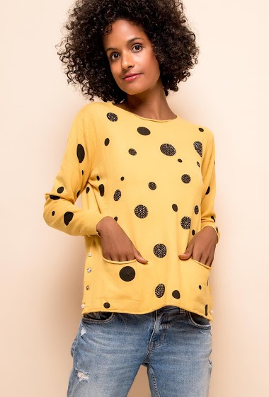Wholesaler CMP55 - Spotted sweater