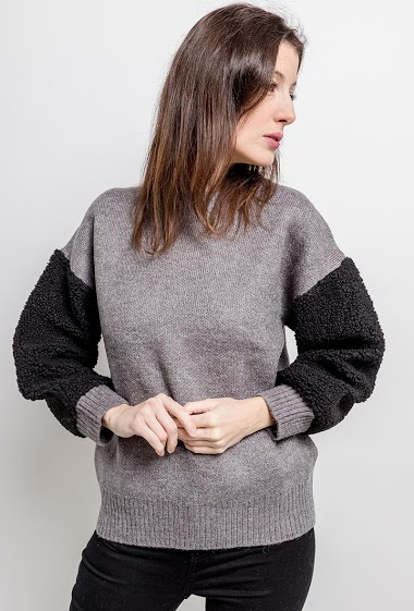 Wholesaler CMP55 - Bicolour sweater