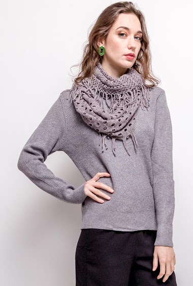 Wholesaler CMP55 - Sweater with scarf