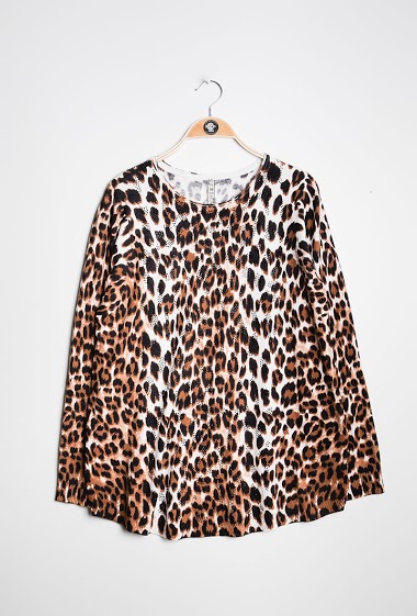 Wholesaler CMP55 - Leopard sweater