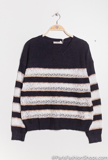 Wholesaler CMP55 - Striped sweater
