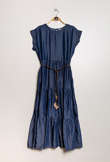 Wholesaler CMP55 - Plain dress with belt
