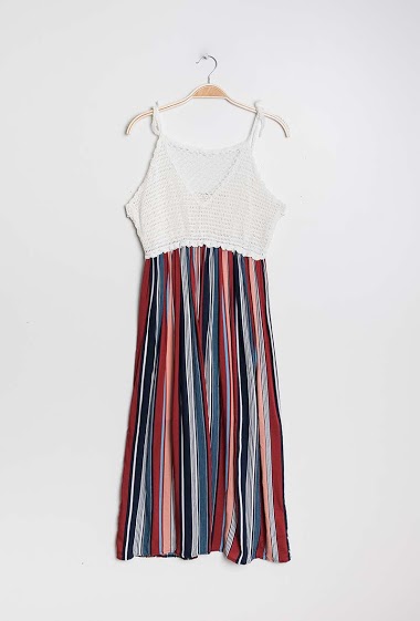 Wholesaler CMP55 - Striped maxi dress