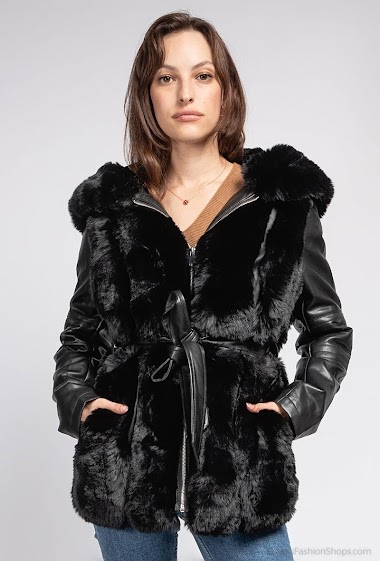 Großhändler CMP55 - Hooded faux fur jacket