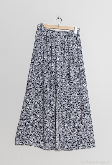 Wholesaler Cocco Bello - Midi skirt with flower print and buttons