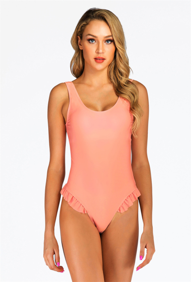 Wholesaler COCONUT SUNWEAR - One-piece shell swimsuit Pink