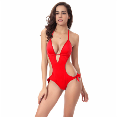 Wholesaler COCONUT SUNWEAR - Red monokini one-piece swimsuit