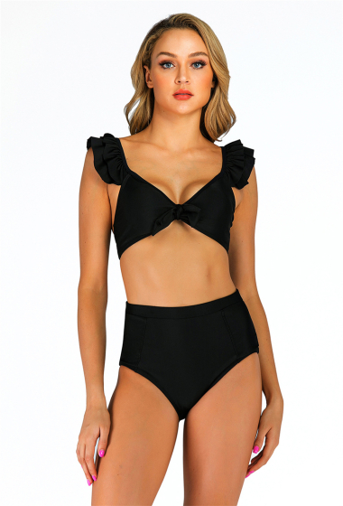 Wholesaler COCONUT SUNWEAR - 2-piece shell swimsuit Black