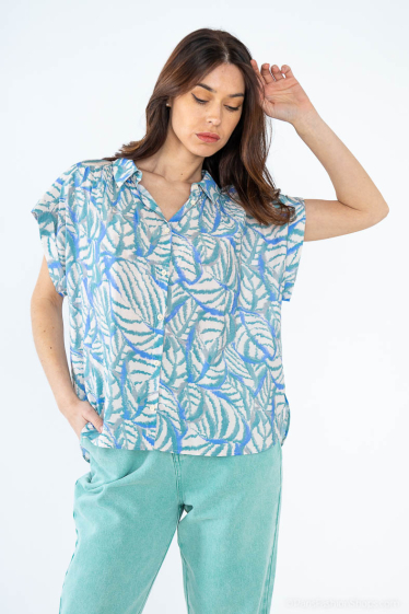 Wholesaler COLOR BLOCK - Summer Short Sleeve Shirt