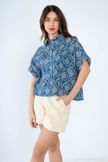 Wholesaler COLOR BLOCK - Mandala pattern shirt