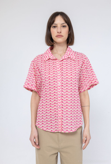 Wholesaler COLOR BLOCK - Short sleeve printed shirt
