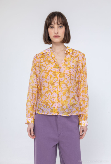 Wholesaler COLOR BLOCK - Floral pattern shirt
