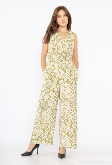 Wholesaler COLOR BLOCK - fluid floral print jumpsuit