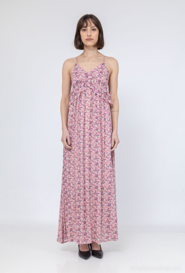 Wholesaler COLOR BLOCK - Floral pattern dress with strap