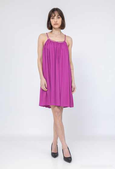 Wholesaler COLOR BLOCK - Flared dress with straps