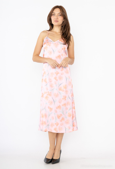 Wholesaler COLOR BLOCK - romantic floral print dress